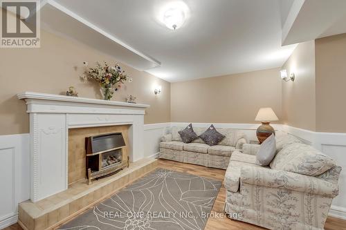 1201 Creekside Drive, Oakville, ON - Indoor Photo Showing Living Room With Fireplace