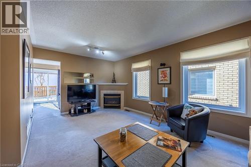 55 Grindstone Way, Waterdown, ON - Indoor Photo Showing Living Room With Fireplace
