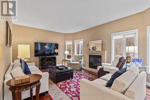 3352 Erin Centre Boulevard, Mississauga, ON - Indoor Photo Showing Living Room With Fireplace