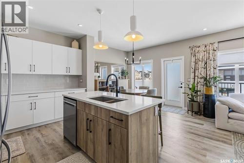 26 625 Dagnone Crescent, Saskatoon, SK - Indoor Photo Showing Kitchen With Double Sink With Upgraded Kitchen