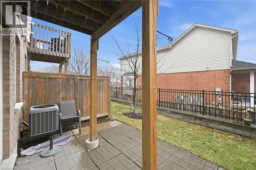 Fenced backyard patio - 122 E Dundas Street E Unit# 9, Waterdown, ON - Outdoor With Deck Patio Veranda With Exterior