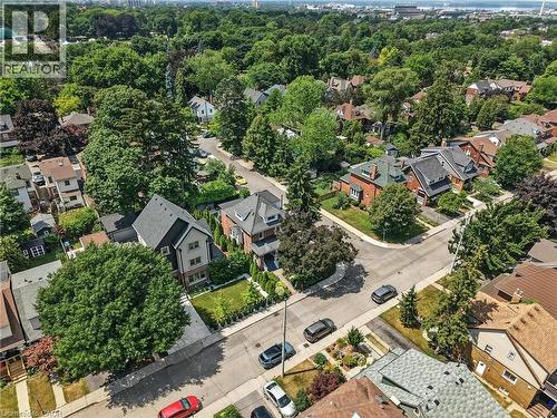 Aerial view of residential area - 98 Kensington Avenue S, Hamilton, ON - Outdoor With View