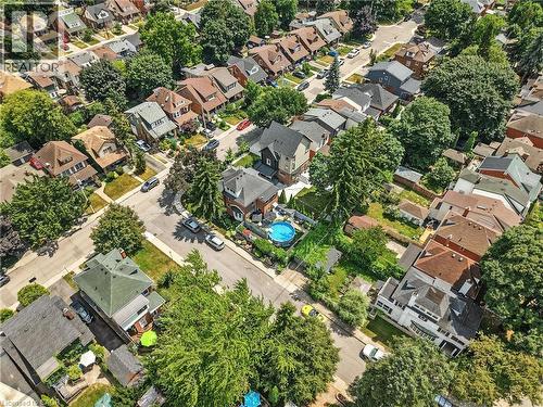 Aerial view of residential area - 98 Kensington Avenue S, Hamilton, ON - Outdoor With View