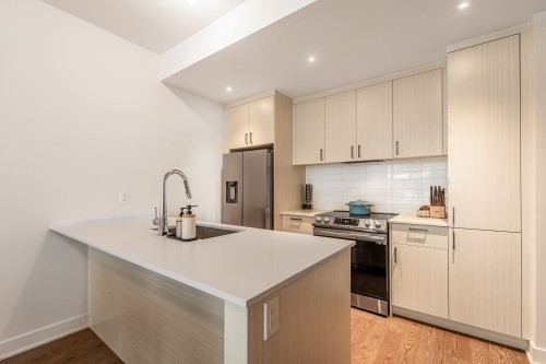 Kitchen - 419B-1400 Rue Ottawa, Montréal (Le Sud-Ouest), QC - Indoor Photo Showing Kitchen With Upgraded Kitchen