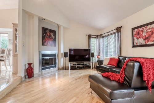 Salon - 271 Rue Brodeur, Repentigny (Repentigny), QC - Indoor Photo Showing Living Room With Fireplace