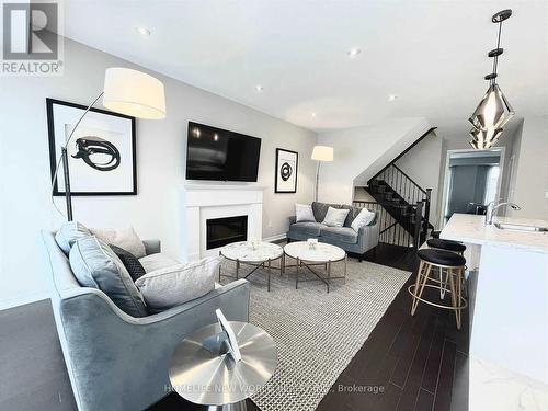 35 Hammersmith Lane, Markham, ON - Indoor Photo Showing Living Room With Fireplace