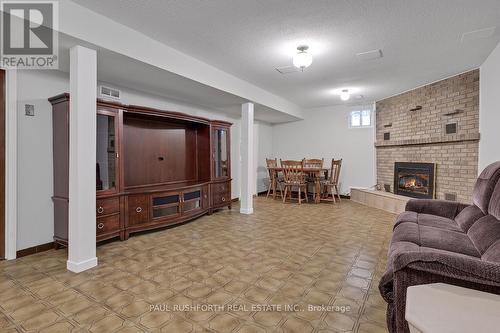 Basement-Rec Room - 1176 Dorchester Avenue, Ottawa, ON - Indoor With Fireplace