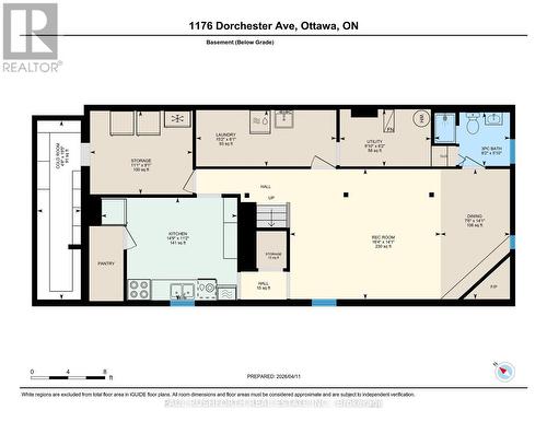iGuide Floor Plan-Basement - 1176 Dorchester Avenue, Ottawa, ON - Other