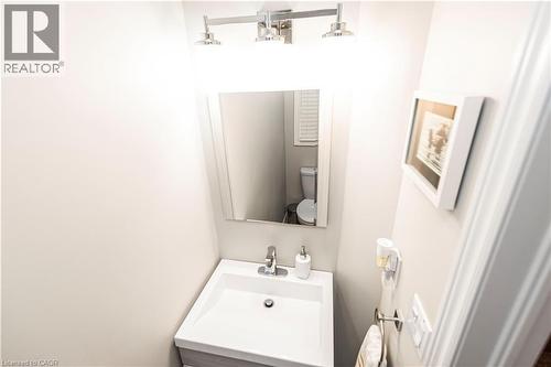 Bathroom featuring vanity - 311 Highway 8 Unit# 12, Stoney Creek, ON - Indoor Photo Showing Bathroom