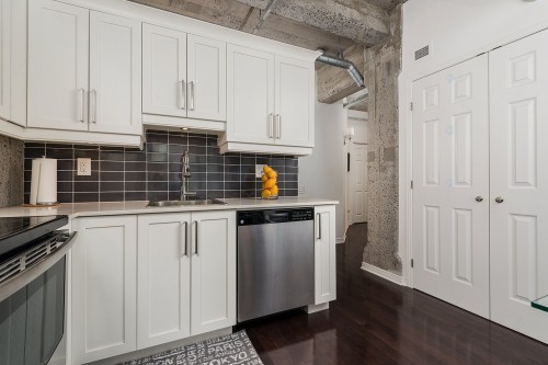 Cuisine - 607-366 Rue Mayor, Montréal (Ville-Marie), QC - Indoor Photo Showing Kitchen