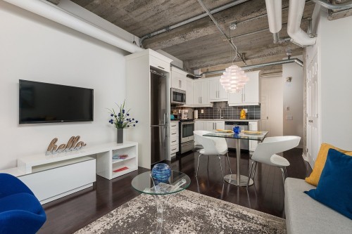 Salon - 607-366 Rue Mayor, Montréal (Ville-Marie), QC - Indoor