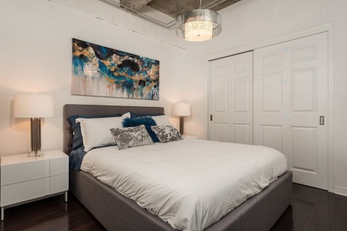 Chambre à coucher principale - 607-366 Rue Mayor, Montréal (Ville-Marie), QC - Indoor Photo Showing Bedroom