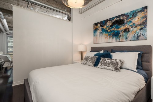 Chambre à coucher principale - 607-366 Rue Mayor, Montréal (Ville-Marie), QC - Indoor Photo Showing Bedroom