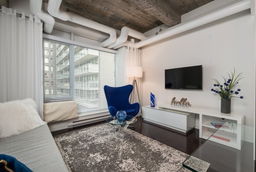 Salon - 607-366 Rue Mayor, Montréal (Ville-Marie), QC - Indoor