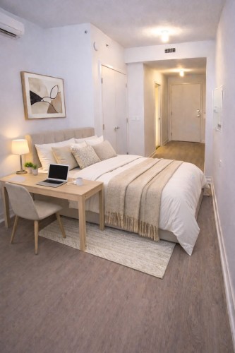 Living Room - 611-1485 Rue Des Bassins, Montréal (Le Sud-Ouest), QC - Indoor Photo Showing Bedroom