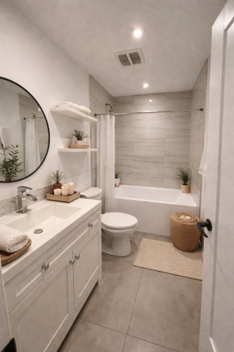 Bathroom - 6-8054 Rue Sagard, Montréal (Villeray/Saint-Michel/Parc-Extension), QC - Indoor Photo Showing Bathroom