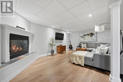 83 Atwood Avenue, Halton Hills, ON - Indoor Photo Showing Living Room With Fireplace