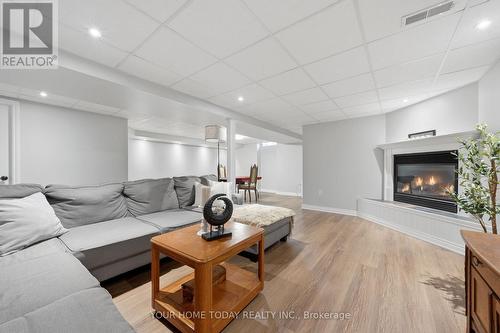 83 Atwood Avenue, Halton Hills, ON - Indoor Photo Showing Living Room With Fireplace