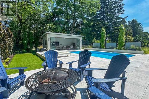 977 Gorton Avenue, Burlington, ON - Outdoor With In Ground Pool With Deck Patio Veranda With Backyard