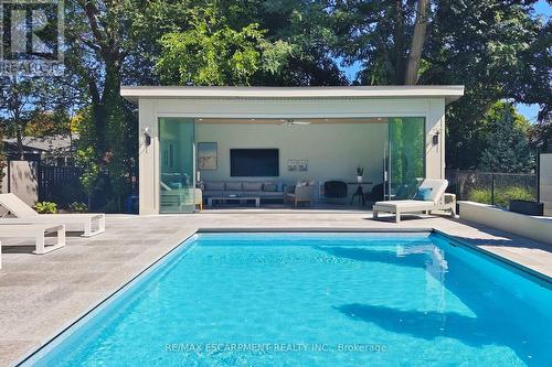 977 Gorton Avenue, Burlington, ON - Outdoor With In Ground Pool