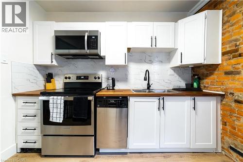 19 Century Street, Hamilton, ON - Indoor Photo Showing Kitchen With Double Sink