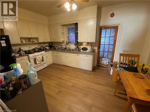 126 Gibson Avenue, Hamilton, ON - Indoor Photo Showing Kitchen With Double Sink