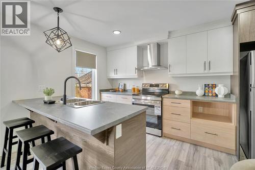 515 Caron Unit# 2, Windsor, ON - Indoor Photo Showing Kitchen With Double Sink