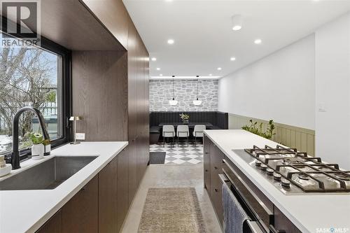 3610 Balfour Court, Saskatoon, SK - Indoor Photo Showing Kitchen With Upgraded Kitchen