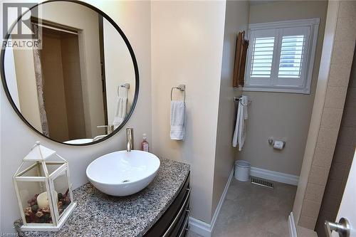 Bathroom with baseboards and vanity - 2206 Donald Road, Burlington, ON - Indoor Photo Showing Bathroom