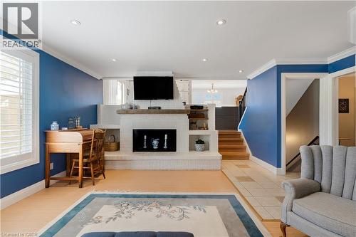 179 Royal Oak Road, Cambridge, ON - Indoor Photo Showing Living Room With Fireplace