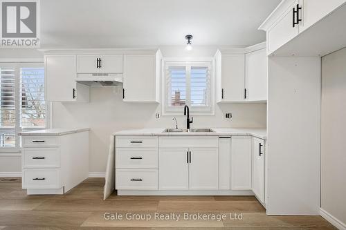 kitchen classic white shaker maple drawers - 165 Brookside Crescent, Kitchener, ON - Indoor Photo Showing Kitchen With Double Sink