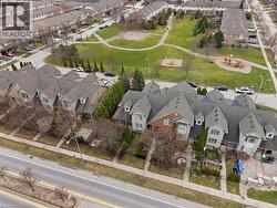 Aerial perspective of suburban area - 