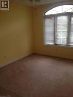 Carpeted empty room featuring a ceiling fan and baseboards - 