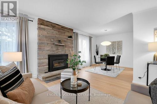 863 Duberry Street, Ottawa, ON - Indoor Photo Showing Living Room With Fireplace