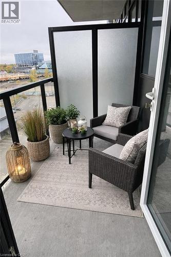 Balcony - Virtually Staged - 108 Garment Street Unit# 1110, Kitchener, ON 