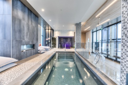 Pool - 1405-1 Boul. De Maisonneuve O., Montréal (Ville-Marie), QC - Indoor Photo Showing Other Room With In Ground Pool