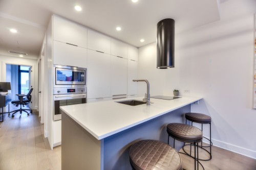 Kitchen - 1405-1 Boul. De Maisonneuve O., Montréal (Ville-Marie), QC - Indoor Photo Showing Kitchen With Upgraded Kitchen