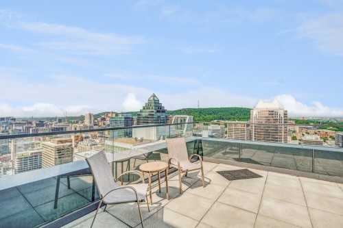 Common room - 2404-1188 Av. Union, Montréal (Ville-Marie), QC - Outdoor With Balcony With View