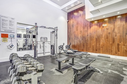 Exercise Room - 2404-1188 Av. Union, Montréal (Ville-Marie), QC - Indoor Photo Showing Gym Room