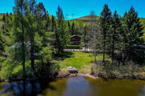 Photo aérienne - 702 Ch. De Courchevel, Saint-Adolphe-D'Howard, QC - Outdoor With Body Of Water With View