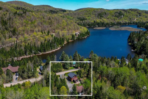 Photo aérienne - 702 Ch. De Courchevel, Saint-Adolphe-D'Howard, QC - Outdoor With Body Of Water With View