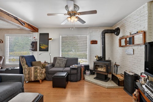 Salon - 702 Ch. De Courchevel, Saint-Adolphe-D'Howard, QC - Indoor Photo Showing Living Room With Fireplace