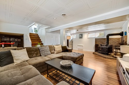 Salle familiale - 917 Rue Éva, Saint-Jérôme, QC - Indoor With Fireplace