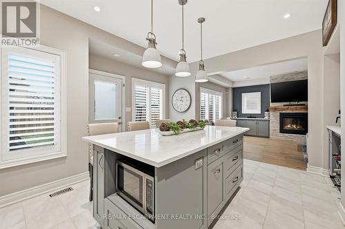 8 Myrtle Street, Pelham, ON - Indoor Photo Showing Kitchen With Fireplace