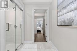 Lower level glass walk in shower - 