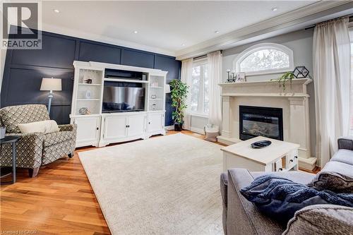 11 Tremaine Drive, Kitchener, ON - Indoor Photo Showing Living Room With Fireplace