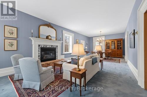 420 Kettleby Road, King, ON - Indoor Photo Showing Living Room With Fireplace