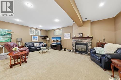 1202 Beechmont View, Saskatoon, SK - Indoor With Fireplace