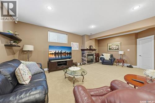 1202 Beechmont View, Saskatoon, SK - Indoor With Fireplace