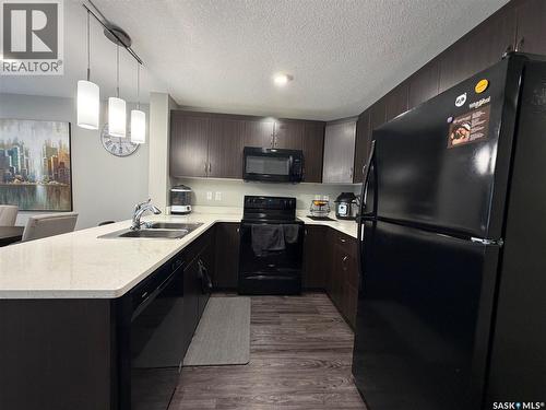 201 110 Akhtar Bend, Saskatoon, SK - Indoor Photo Showing Kitchen With Double Sink